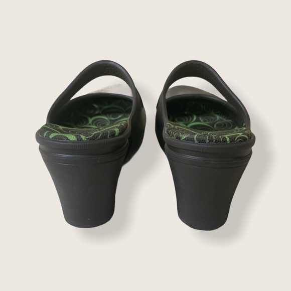 Crocs Francis Sz 7 Mary Jane Mules Slip ons Blk - Picture 4 of 7